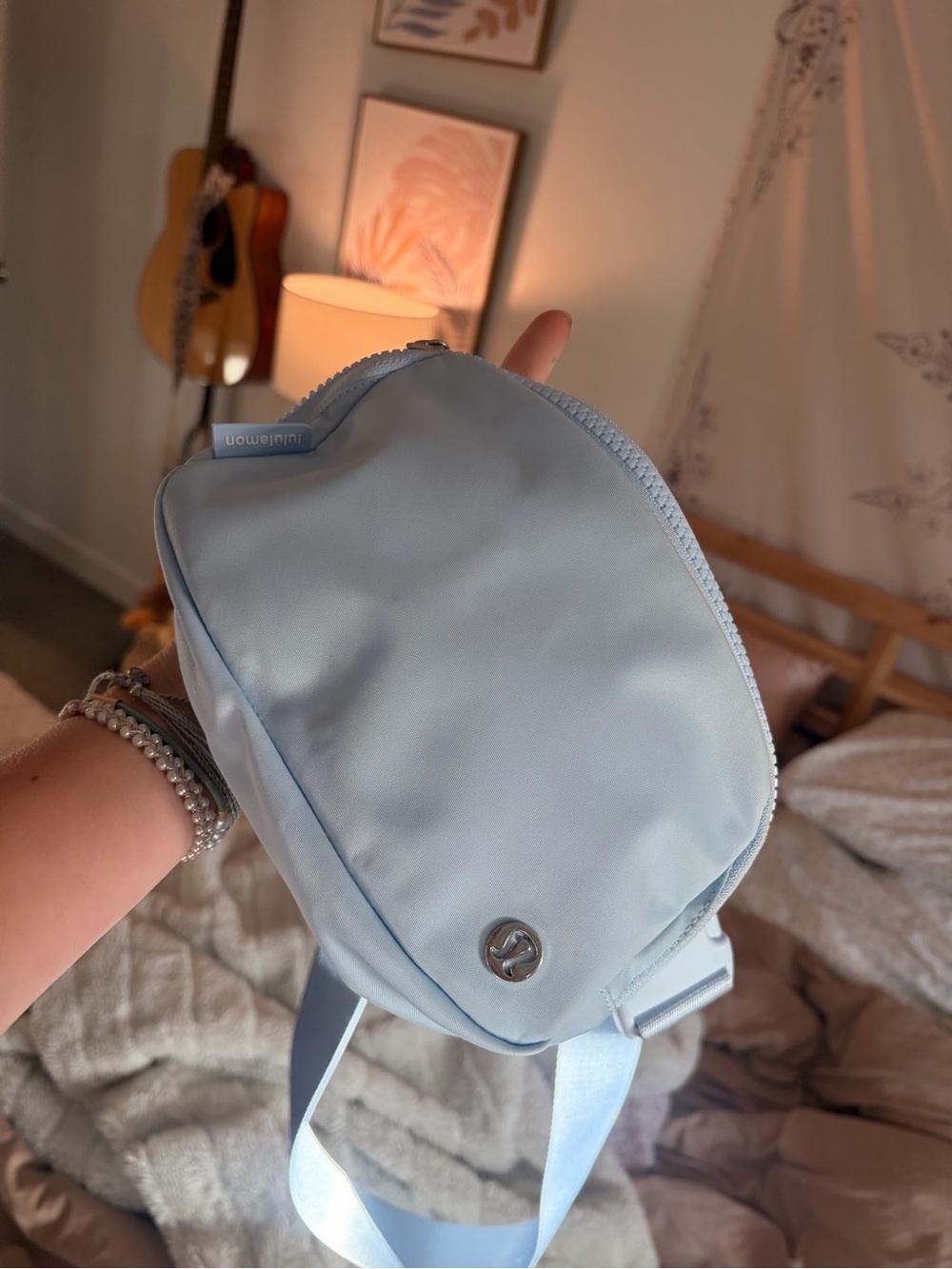 lululemon athletica Light Blue Crossbody Bag
